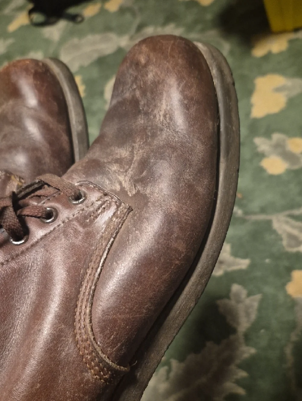 Wolverine Dark Brown Leather Chukka Boots